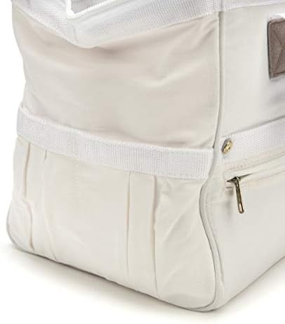 Dickies 16-Inch Durable Canvas Work Bag for Painters, Carpenters, and Builders, Heavy-Duty Zipper, Reinforced Handles, Exterior Pockets, White - Image 5