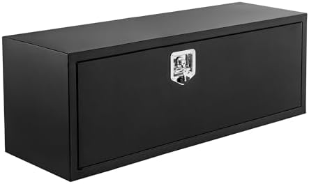 Garvee Black Steel Truck Bed Tool Box, Trailer Tongue Box, Truck Storage Organizer Tool Chest For Truck Bed, RV, Trailer (36 in x 18 in x 18 in-NEW) - Image 2