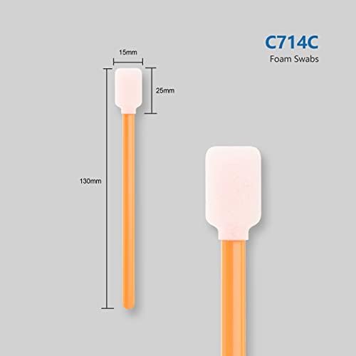 AAwipes Foam Cleaning Swabs (400 pcs, 5.25") - Lint Free Foam Tip Swab Cleanroom Sponge Stick Detailing Lab Swabs for Camera, Inkjet Printer, Optical Lens, Optical Equipment (C714C) - Image 2