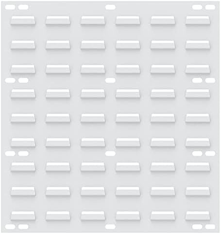 Akro-Mils 30618 Louvered Steel Wall Mount Panel Garage Organizer for Hanging AkroBin Storage Bins, 18-Inch W x 19-Inch H, White, 4 Pack by Akro-Mils