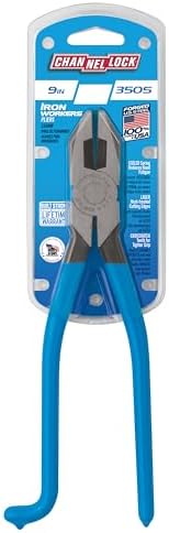 Channellock Ironworkers Plier 350S - Spring Loaded, Side-Cutting - 9 In - Image 5