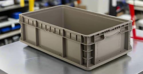 Hudson Exchange 24 x 15 x 7.5" (2 Pack) Straight Wall Handled Storage Container Tote, Gray/Brown - Image 6