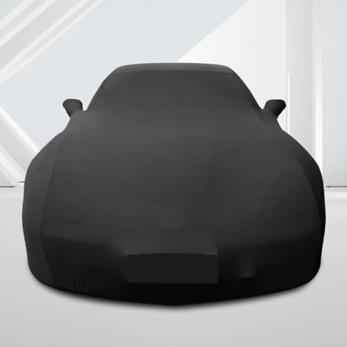 WinPower Indoor Sports Car Cover 163-181 inches Stretch Dustproof Protection Full Car Cover for Underground Garage, Car Show, Black - Image 5