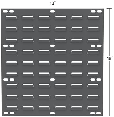 Akro-Mils 30618 Louvered Steel Wall Mount Panel Garage Organizer for Hanging AkroBin Storage Bins, 18-Inch W x 19-Inch H, White, 4 Pack - Image 5