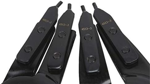 OTC 4513 Heavy-Duty 2-Piece Internal and External Snap-Ring Pliers Set - Includes Internal and External Pliers, Tips, and Blow Molded Case, Red - Image 3