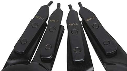 OTC 4513 Heavy-Duty 2-Piece Internal and External Snap-Ring Pliers Set - Includes Internal and External Pliers, Tips, and Blow Molded Case, Red - Image 3
