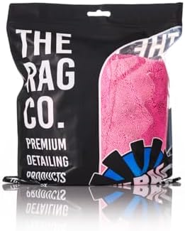 The Rag Company Liquid8r Car Drying Towel, Pink, 20x20 in, 1-Pack - Image 6