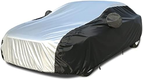 Coverado Car Cover Waterproof All Weather, 210D Lightweight Full Exterior Covers Snow Wind Sun UV Protection, Outdoor Car Covers for Automobiles Universal Fit for Sedan (170"-190") by COVERADOAUTO