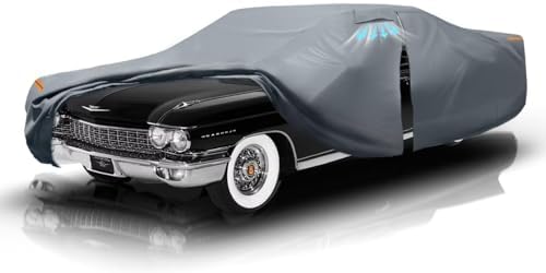 Waterproof DeVille(1994-1999) Car Cover with Breathable Vents, [2026 Upgrade] Premium Covers with Cotton Liner and Zipper Door, Sun Rain Snow Dust Uv Protection. by Unknown