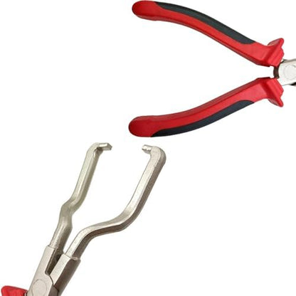 Professional Hose Clamp Kit, Hose Clamp Pliers, Oil Filter Pliers, Fuel Line Disconnecting & Dismounting Tool Set for Automotive Maintenance, For Coolant Radiator Heater - Image 4