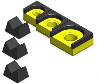MagAttach Ratchet Organizer Kit (3 Piece Set, Yellow/Black) by 3D+Tool+Trays