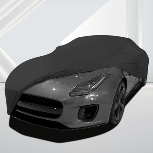 WinPower Indoor Car Cover Stretch Dustproof Protection Full Car Cover for Underground Garage, Car Show, Black - Image 4