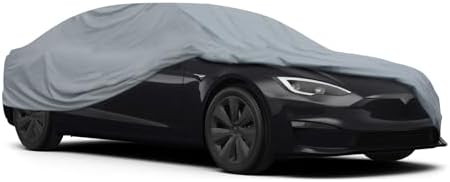 MotorTrend Custom Fit Car Cover for Telsa Model S, All-Weather Protection for Cars Trucks & SUVs, UV Resistant Waterproof Scratch-Resistant, Vehicle Cover for Outdoor & Indoor by MotorTrend