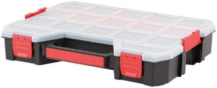 Tools Organizer, Small Parts Storage Toolbox, 14.8 * 11.4 * 2.6" Durable Hardware Box Storage by DuraSys