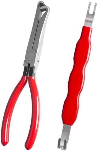 2 PCS Electrical Disconnect Pliers for Cars, Straight Automotive Electrical Connector Pliers and Electrical Connector Separator Tool by Unknown