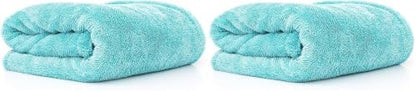 The Rag Company Liquid8r Car Drying Towel, Aqua Blue, 25x36 in, 2-Pack by TheRagCompany