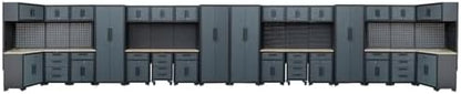 35PCS Garage Cabinets and Storage System, Black Grey by Tsnritor