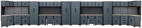 35PCS Garage Cabinets and Storage System, Black Grey by Tsnritor