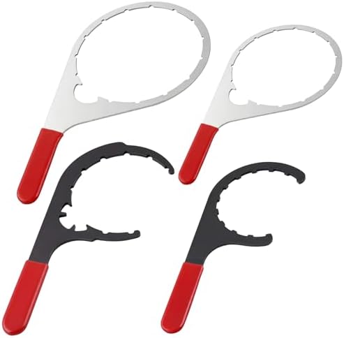 4 Pcs Fuel Filter Wrench 4.6'' & 5'' & 6'' & 8'' Red by Lanties