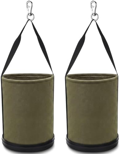 Lineman Canvas Bucket Tool Bag, 15" x 12 by SilTriangle