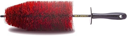 EZ Detail Brush Big - Red - Wheel Rim Cleaner for Cars, Bike, Trucks, Motorcycle, and Other Vehicles. Non-Scratch Auto Detailing Tool, Easily reaches Nook and Crannies by EZ+Detail