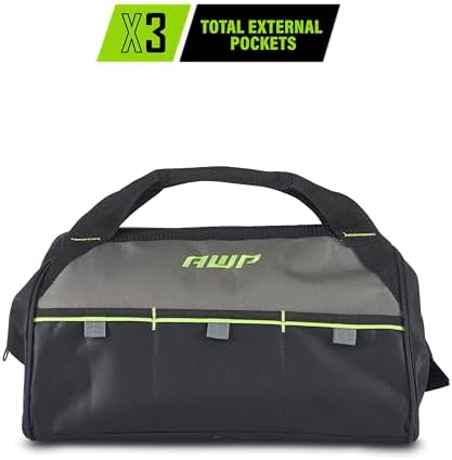 AWP Tool Bags, Premium Tool Bag, Black, Durable Tool Tote, for Professionals and Contractors - Image 3