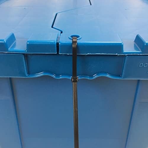 Storage Plastic Tote Crate, 27"x16.9"x12.5", 5 Pack - Image 6