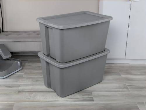 3 Pack 30 Gallon Storage Bins with Lids, Large Stackable Plastic Storage Containers with Snap-On Lid & Integrated Handles, BPA-Free Totes for Garage Basement Attic Organization - Image 6