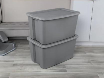 3 Pack 30 Gallon Storage Bins with Lids, Large Stackable Plastic Storage Containers with Snap-On Lid & Integrated Handles, BPA-Free Totes for Garage Basement Attic Organization - Image 6
