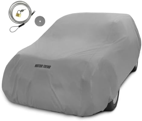 Motor Trend 4-Layer 4-Season Auto (Waterproof Outdoor UV Protection for Heavy Duty Use Full Car Cover for Vans, Suvs, Crossovers up to 210") by MotorTrend