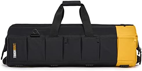 ToughBuilt – Massive Mouth Tool Bag, Heavy-Duty Fabric Wide-Mouth Bag with Rigid Frame, Waterproof Hard Base & Reinforced Handles - Image 4