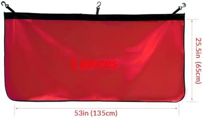 Custom Car Protective Fender Covers Personalized AutomotiveProtective Mat for Repair PU Leather (Red-one) - Image 2