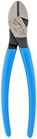 Channellock Diagonal Cutting Plier E337 - Lap XLT Joint, Code Blue Grips - 7-Inch by Channellock