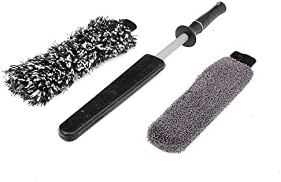 Detail Factory Wheel Brush Kit with Interchangeable Microfiber Covers | Ultra-Soft Cleaning, Washing and Detailing Wheels, Tires Rims by DetailFactory