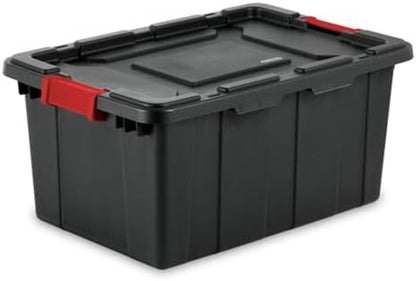 Sterilite Industrial Storage Tote with Lids for Garage, 15 Gallon, 18-Pack by Sterilite