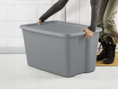 3 Pack 30 Gallon Storage Bins with Lids, Large Stackable Plastic Storage Containers with Snap-On Lid & Integrated Handles, BPA-Free Totes for Garage Basement Attic Organization - Image 2