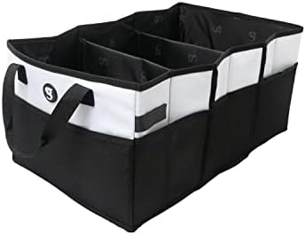 geckobrands Folding Trunk Tote – Collapsible Car Organizer with Removable Dividers by geckobrands