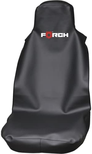 Förch Seat Protector Faux Leather Black with Airbag Approval Workshop Protector Seat Cover by FORCH