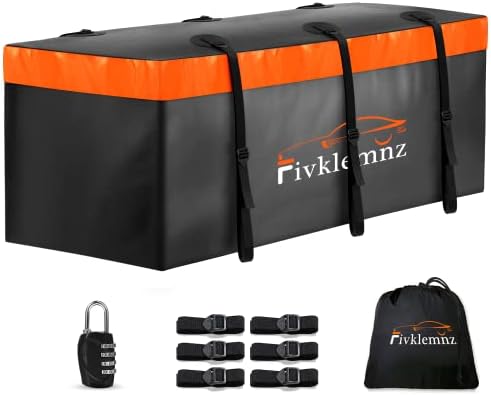 FIVKLEMNZ 20 Cubic Hitch Mount Cargo Carrier Bag Waterproof Soft Car Tray by FIVKLEMNZ