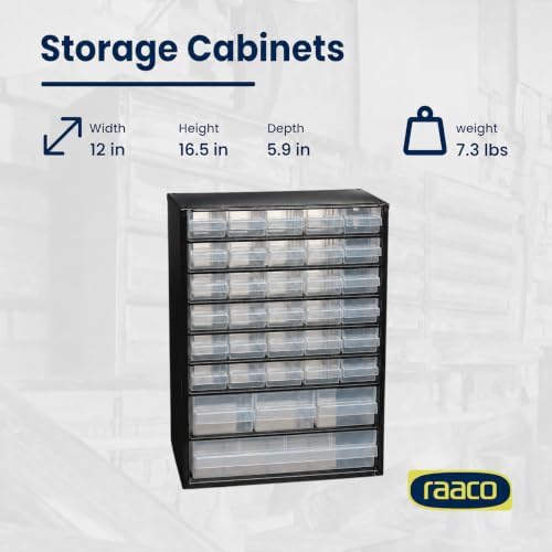 Raaco Steel Storage Cabinet, Standard 34-Drawer (C9-34) - Nuts & Bolts - Image 6
