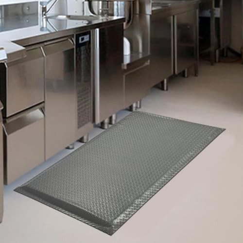 Anti Fatigue Mats Industrial 2' x 5' 15/16" Thick Ergonomic Standing Mat Commercial Heavy Duty Diamond Plate Shop Floor Mats Helps Relieve Back and Leg Soreness - Image 3