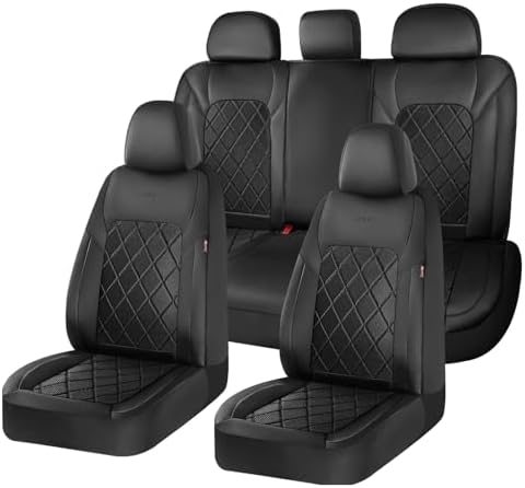 Coverado Car Seat Covers, Seat Covers Full Set, 5 Seats Automotive Seat Cover, Mesh Breathable Seat Protectors, Universal Fit for Most Cars by COVERADOAUTO