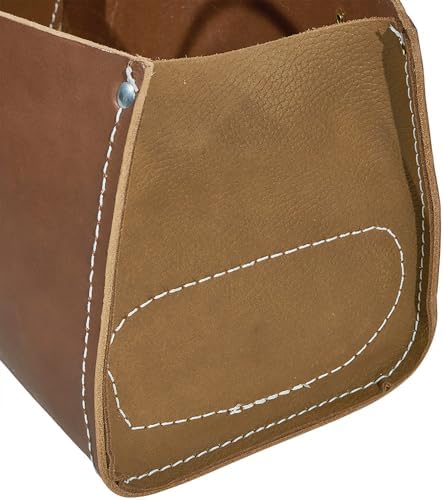 Klein Tools 5115 Tool Bag, Leather Tote for Hand Tools is Extra Heavy Duty Organizer with Double Ply Bottom - Image 3