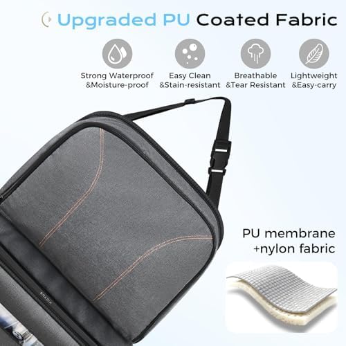 Coverado Backseat Car Organizer, Heavy-Duty Durable Dual-Way Use Car Back Seat Organizer Waterproof with Reinforced Pockets, Zipper Closure Design, Protect Valuables from Spills, Keeps Car Tidy - Image 5