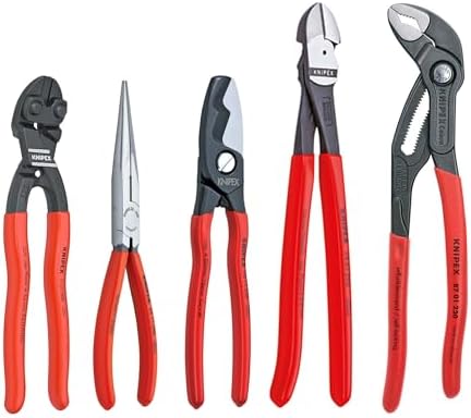 KNIPEX - 9K 00 80 108 US Tools - 5 Piece Automotive Starter Pliers Set (87 01 250, 95 11 200, 26 11 200, 74 01 250, 71 31 200) (9K0080108US) - Image 2