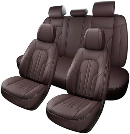MINGBRON Car Seat Covers,Car Seat Protector Waterproof,Seat Covers Full Set, Car Seat Protectors,Automotive Seat Covers Fit for Most Cars Brown by MINGBRONCARSEATCOVER