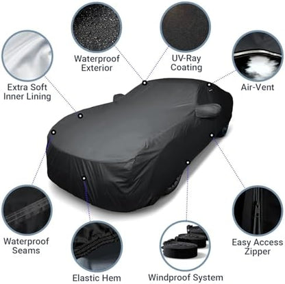 iCarCover Waterproof Car Cover for 2000-2007 Focus 2-Door, 4-Door Hatchback - Image 4