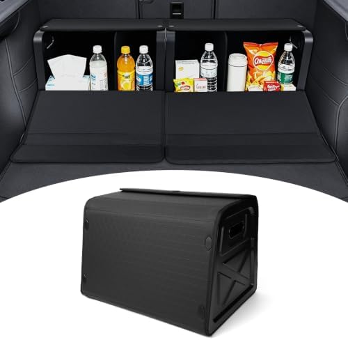 Mixsuper Trunk Organizers for Car,Car Organizers and Storage for SUV,Magnetic Lid with Collapsible Storage, Large Capacity for SUV, Truck, MPV (M-17.71×14.17×13.38 IN) by Mixsuper