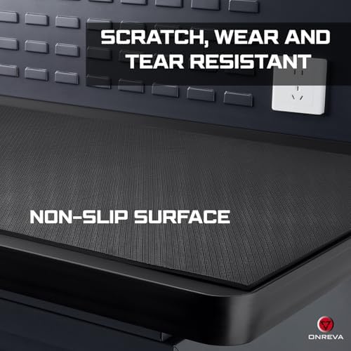 ONREVA Workbench Mat 30X72 Inches, EVA Rubber Work Mat, Protect Your Work Bench Top, Heavy Duty Pad for Tool Box Top, Table, Tool Station, Rolling Cabinet Cart Cover Liner Matt, 72"X30" 5mm Thick - Image 5