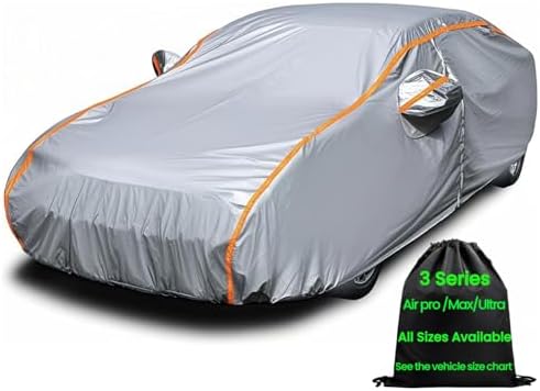 Waterproof car Cover,car Snow Cover,Outdoor car Cover，car Covers for Automobiles All Weather Waterproof，Full Exterior Covers Rain UV Snow Protection Inner Cotton,Fit All Sedan 186" to 194" by AnITAnT
